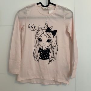 Girls H&M long sleeve tee